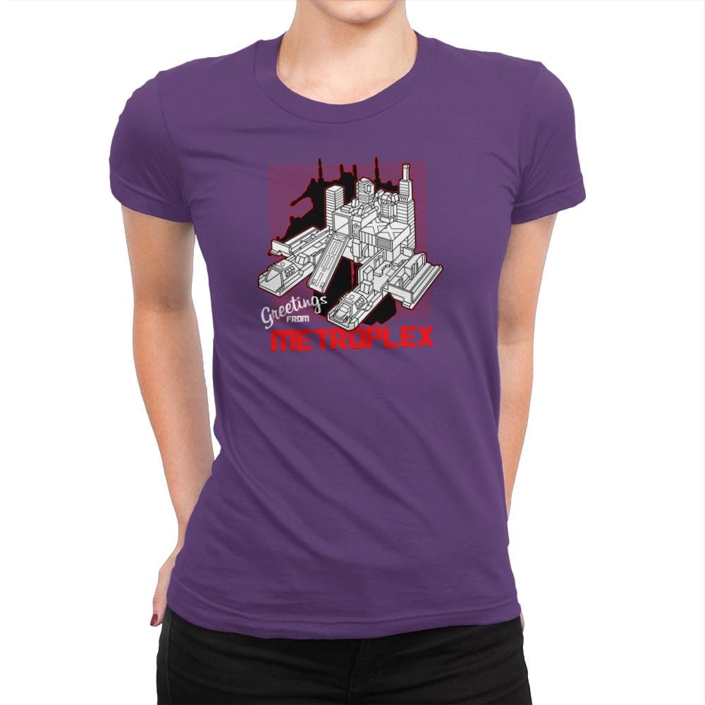 Greetings from the Metro Exclusive - Shirtformers - Womens Premium T-Shirts RIPT Apparel Small / Purple Rush
