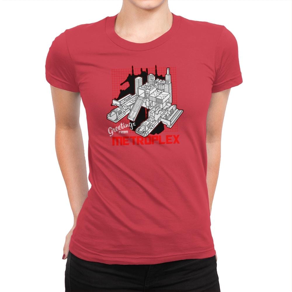 Greetings from the Metro Exclusive - Shirtformers - Womens Premium T-Shirts RIPT Apparel Small / Red