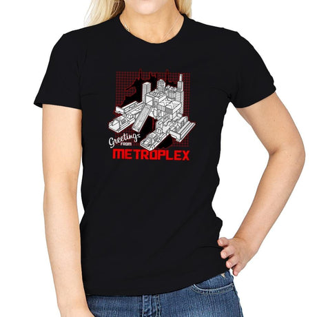 Greetings from the Metro Exclusive - Shirtformers - Womens T-Shirts RIPT Apparel Small / Black