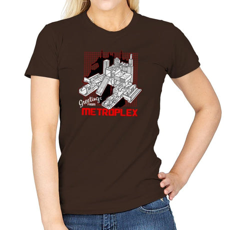 Greetings from the Metro Exclusive - Shirtformers - Womens T-Shirts RIPT Apparel Small / Dark Chocolate