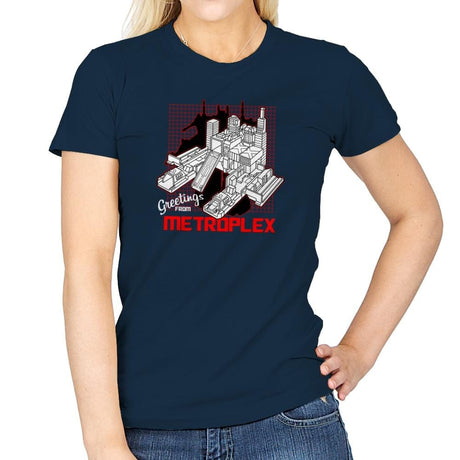Greetings from the Metro Exclusive - Shirtformers - Womens T-Shirts RIPT Apparel Small / Navy
