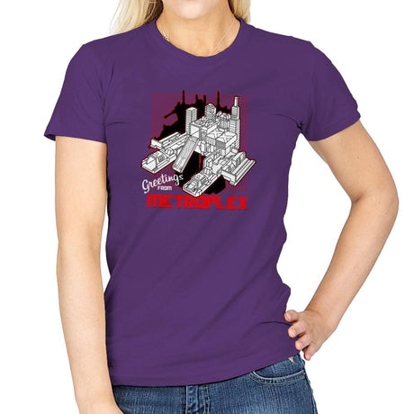 Greetings from the Metro Exclusive - Shirtformers - Womens T-Shirts RIPT Apparel Small / Purple