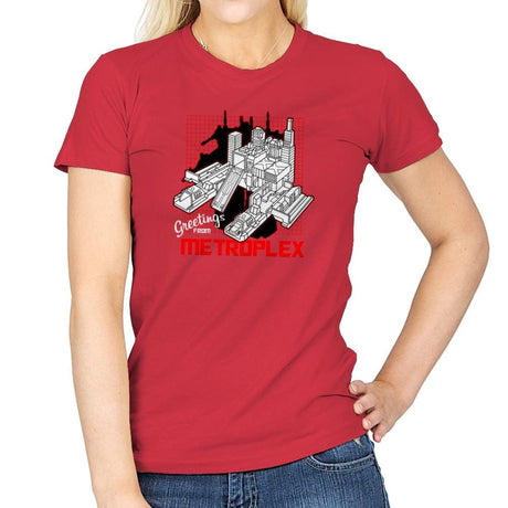 Greetings from the Metro Exclusive - Shirtformers - Womens T-Shirts RIPT Apparel Small / Red