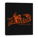 Greetings from the Multiverse - Canvas Wraps Canvas Wraps RIPT Apparel 16x20 / Black