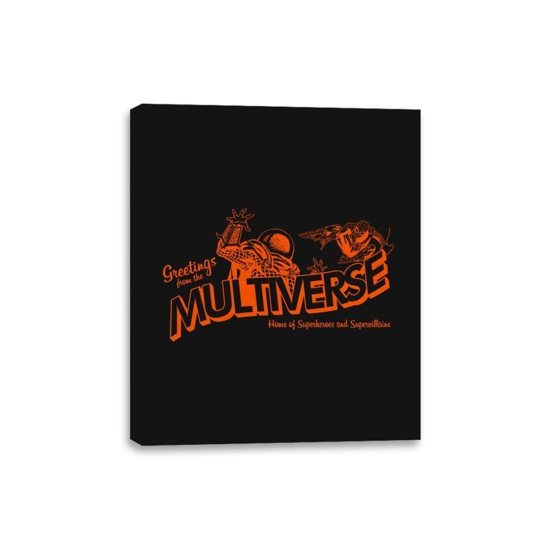 Greetings from the Multiverse - Canvas Wraps Canvas Wraps RIPT Apparel 8x10 / Black