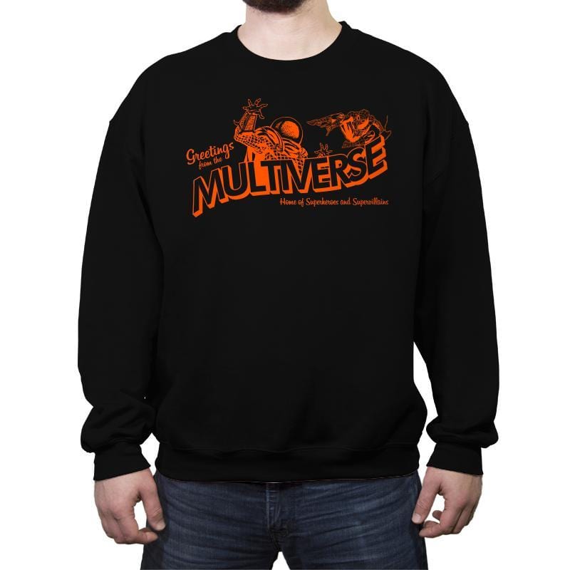 Greetings from the Multiverse - Crew Neck Sweatshirt Crew Neck Sweatshirt RIPT Apparel