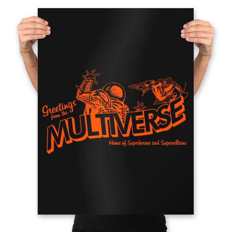 Greetings from the Multiverse - Prints Posters RIPT Apparel 18x24 / Black