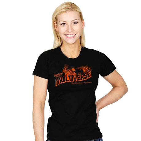 Greetings from the Multiverse - Womens T-Shirts RIPT Apparel