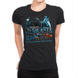 Greetings from The School of Wizardry - Womens Premium T-Shirts RIPT Apparel Small / Black