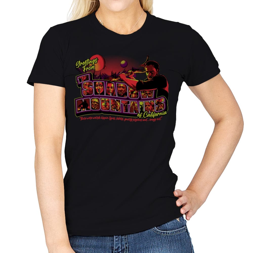 Greetings from The Shadow Mountains - Womens T-Shirts RIPT Apparel Small / Black