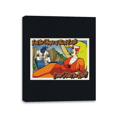 Greetings from Third Earth - Canvas Wraps Canvas Wraps RIPT Apparel 11x14 / Black
