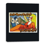 Greetings from Third Earth - Canvas Wraps Canvas Wraps RIPT Apparel 16x20 / Black
