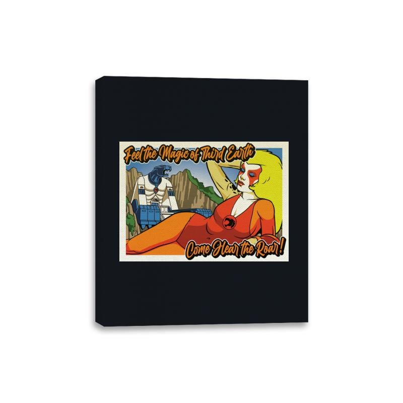 Greetings from Third Earth - Canvas Wraps Canvas Wraps RIPT Apparel 8x10 / Black