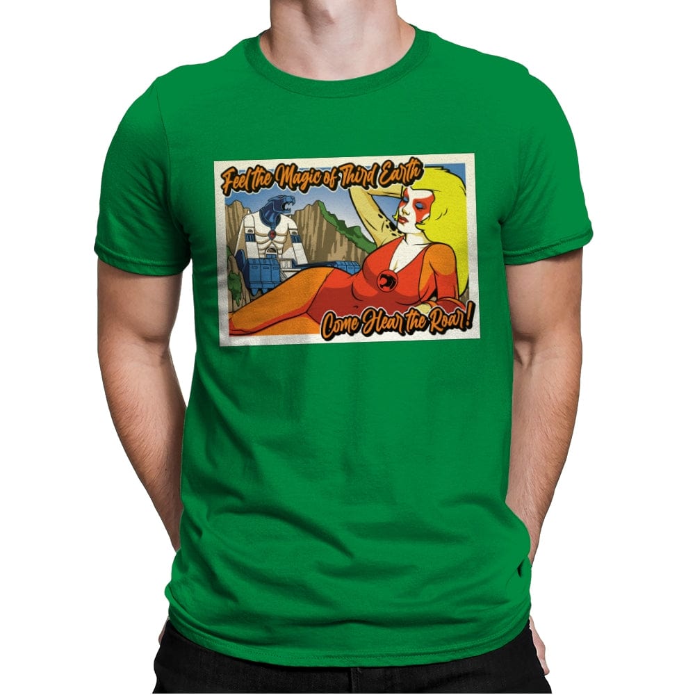 Greetings from Third Earth - Mens Premium T-Shirts RIPT Apparel Small / Kelly