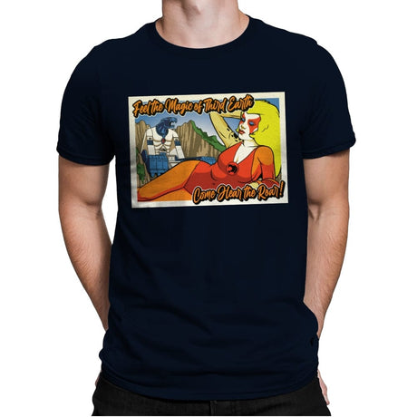 Greetings from Third Earth - Mens Premium T-Shirts RIPT Apparel Small / Midnight Navy