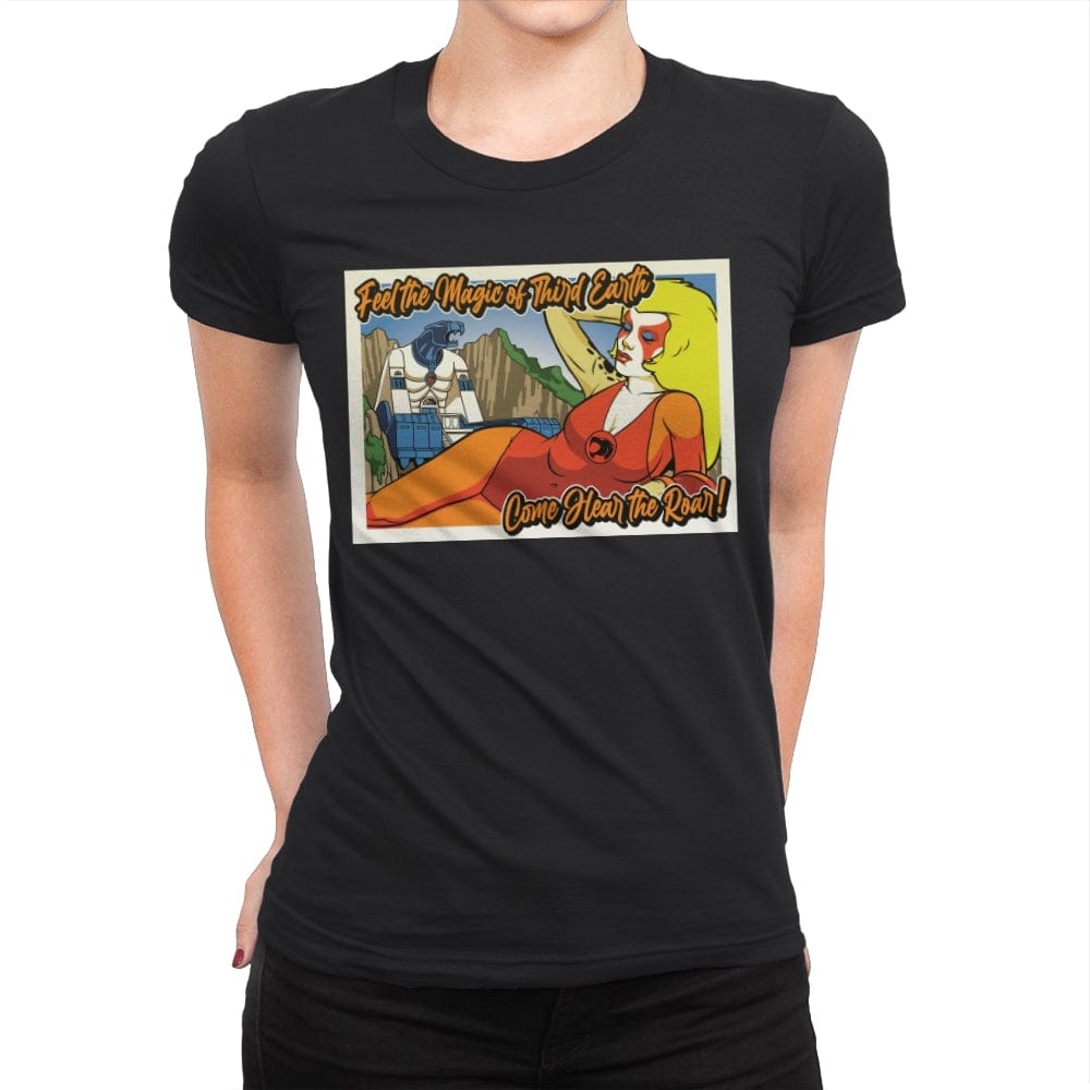 Greetings from Third Earth - Womens Premium T-Shirts RIPT Apparel Small / Black