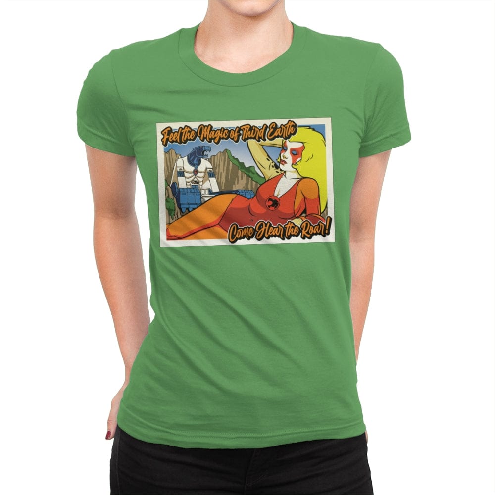 Greetings from Third Earth - Womens Premium T-Shirts RIPT Apparel Small / Kelly