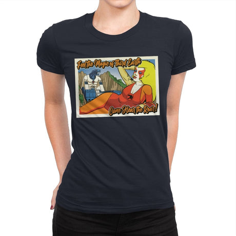 Greetings from Third Earth - Womens Premium T-Shirts RIPT Apparel Small / Midnight Navy