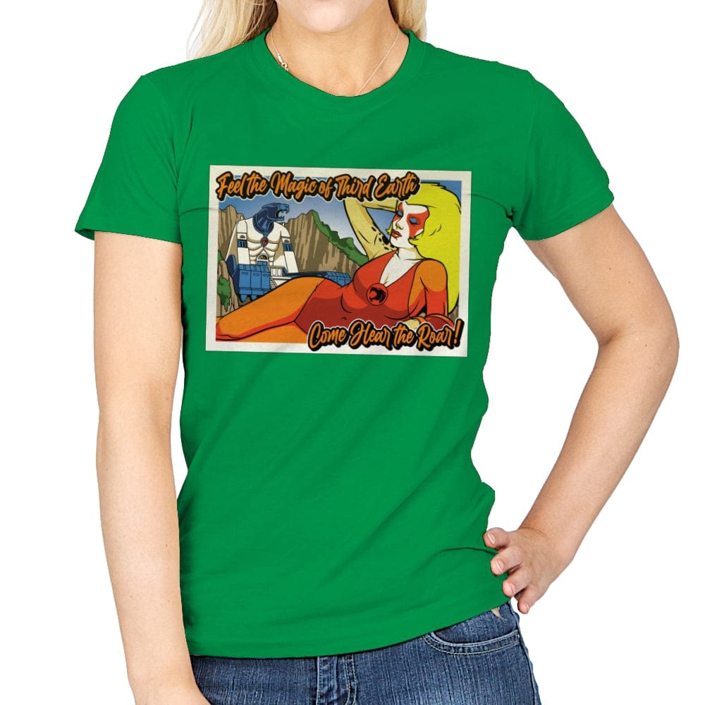 Greetings from Third Earth - Womens T-Shirts RIPT Apparel Small / Irish Green