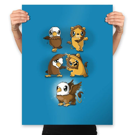 Griffin Fusion - Prints Posters RIPT Apparel 18x24 / Sapphire