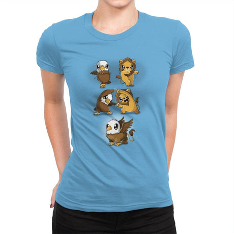 Griffin Fusion - Womens Premium T-Shirts RIPT Apparel Small / Turquoise