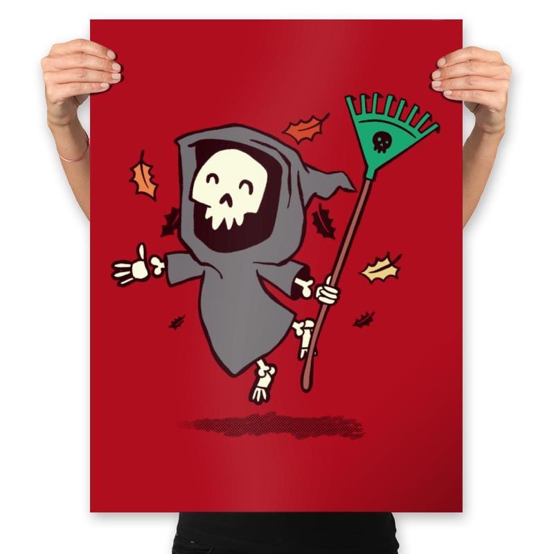 Grim Leafer - Prints Posters RIPT Apparel 18x24 / Red