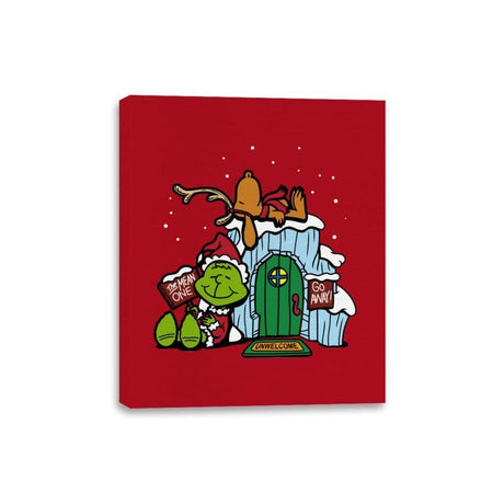 Grinch Nuts - Canvas Wraps Canvas Wraps RIPT Apparel 8x10 / Red