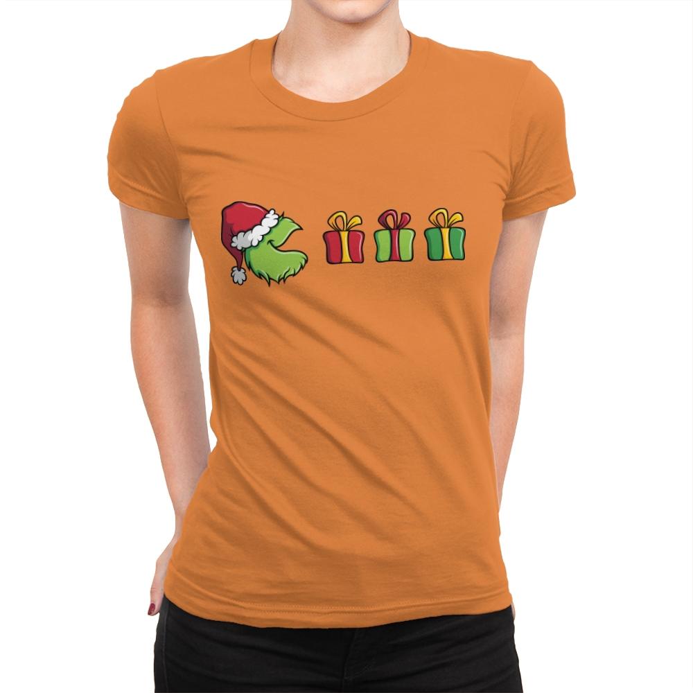 Grinched-Man - Womens Premium T-Shirts RIPT Apparel Small / Classic Orange