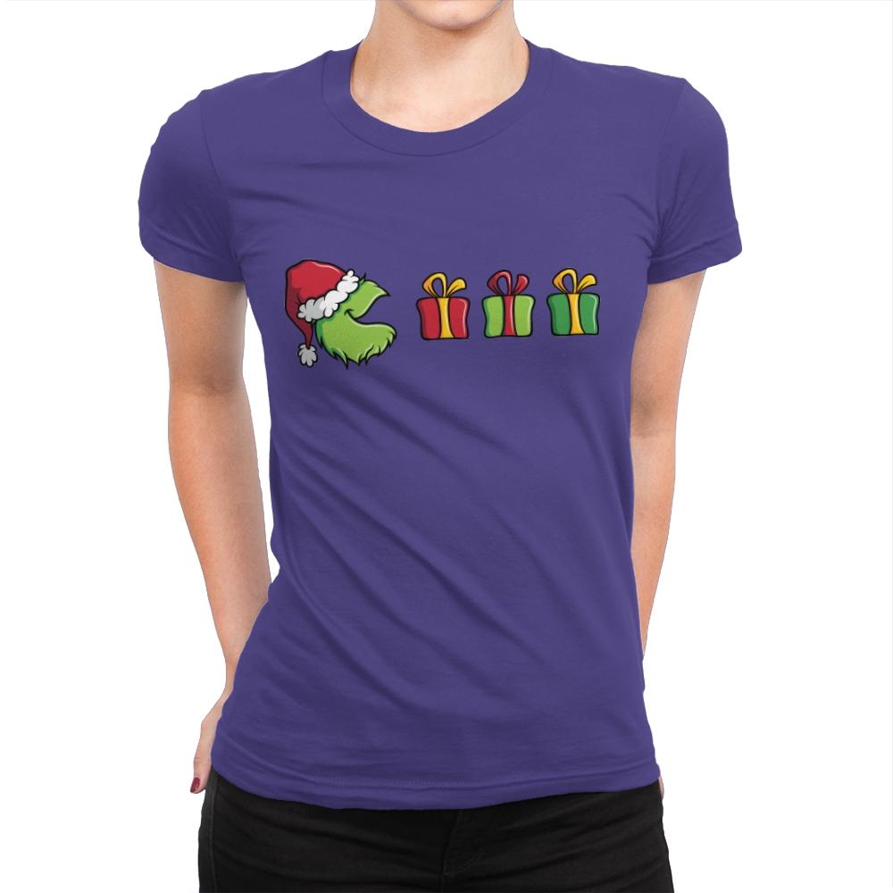 Grinched-Man - Womens Premium T-Shirts RIPT Apparel Small / Purple Rush