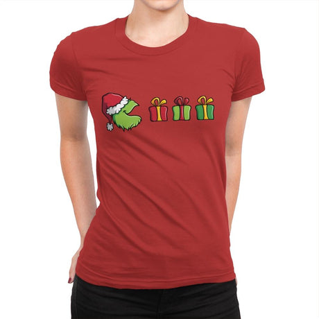 Grinched-Man - Womens Premium T-Shirts RIPT Apparel Small / Red