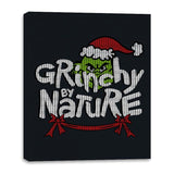 Grinchy Nature - Canvas Wraps Canvas Wraps RIPT Apparel 16x20 / Black
