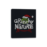 Grinchy Nature - Canvas Wraps Canvas Wraps RIPT Apparel 8x10 / Black