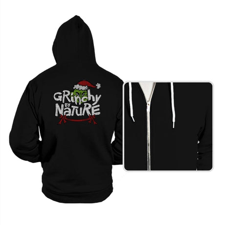 Grinchy Nature - Hoodies Hoodies RIPT Apparel Small / Black