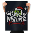 Grinchy Nature - Prints Posters RIPT Apparel 18x24 / Black