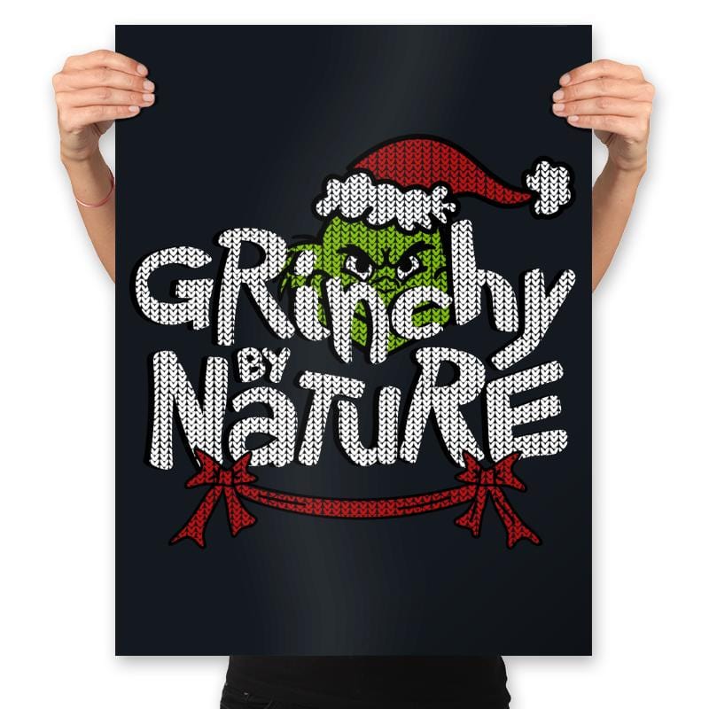 Grinchy Nature - Prints Posters RIPT Apparel 18x24 / Black