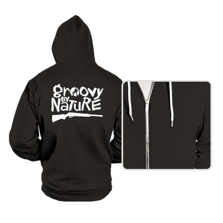 Groovy by Nature - Hoodies Hoodies RIPT Apparel Small / Black