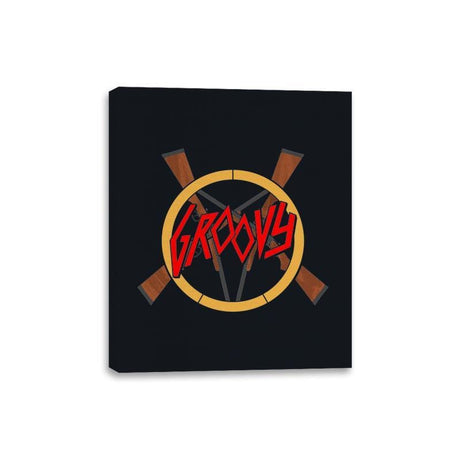 Groovy Demon Slayer - Canvas Wraps Canvas Wraps RIPT Apparel 8x10 / Black