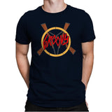 Groovy Demon Slayer - Mens Premium T-Shirts RIPT Apparel Small / Midnight Navy