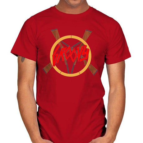 Groovy Demon Slayer - Mens T-Shirts RIPT Apparel Small / Red