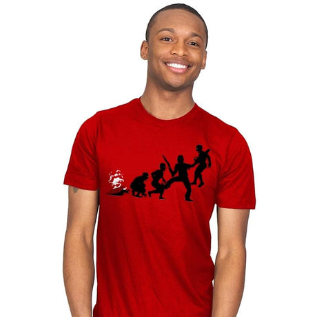 Groovy Evilution - Mens T-Shirts RIPT Apparel Small / Red