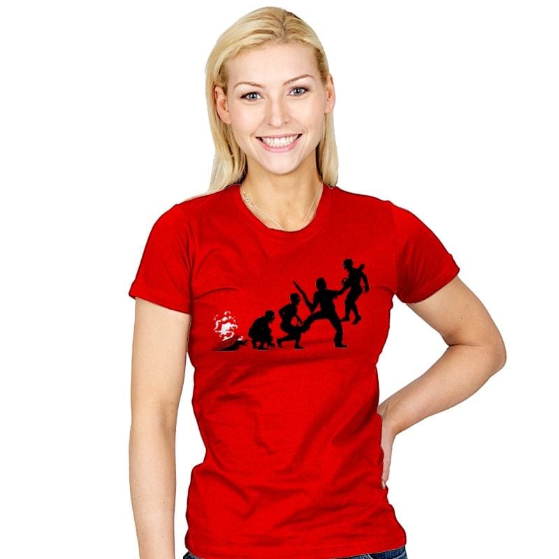 Groovy Evilution - Womens T-Shirts RIPT Apparel