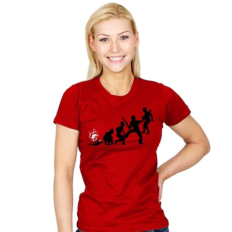Groovy Evilution - Womens T-Shirts RIPT Apparel Small / Red