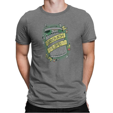 Grouch Life Exclusive - Mens Premium T-Shirts RIPT Apparel Small / Heather Grey