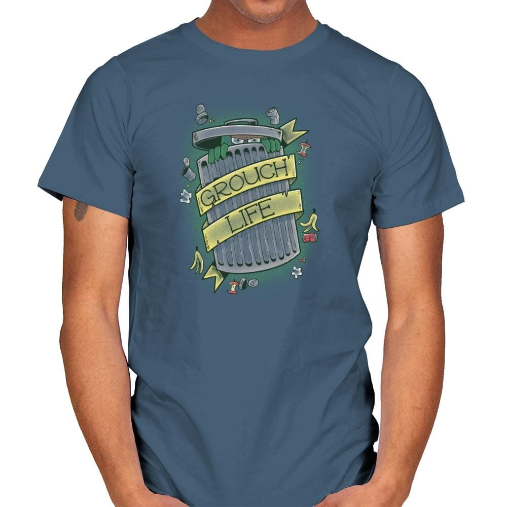 Grouch Life Exclusive - Mens T-Shirts RIPT Apparel Small / Indigo Blue