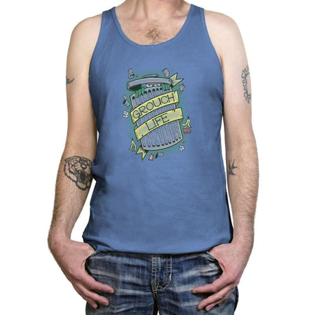 Grouch Life Exclusive - Tanktop Tanktop RIPT Apparel X-Small / Blue Triblend