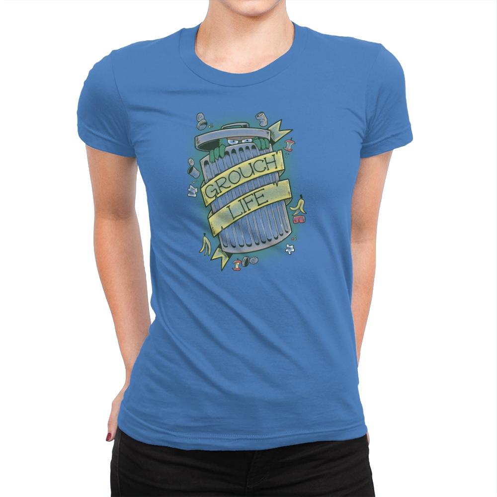 Grouch Life Exclusive - Womens Premium T-Shirts RIPT Apparel Small / Tahiti Blue