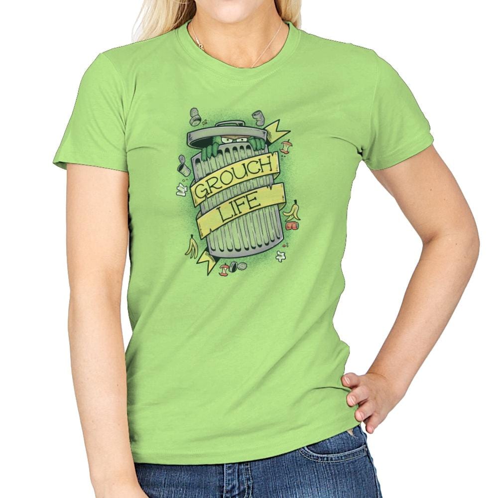 Grouch Life Exclusive - Womens T-Shirts RIPT Apparel Small / Mint Green