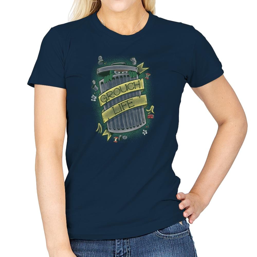 Grouch Life Exclusive - Womens T-Shirts RIPT Apparel Small / Navy