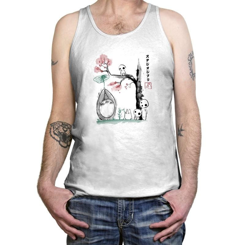 Growing Trees Sumi-e - Tanktop Tanktop RIPT Apparel