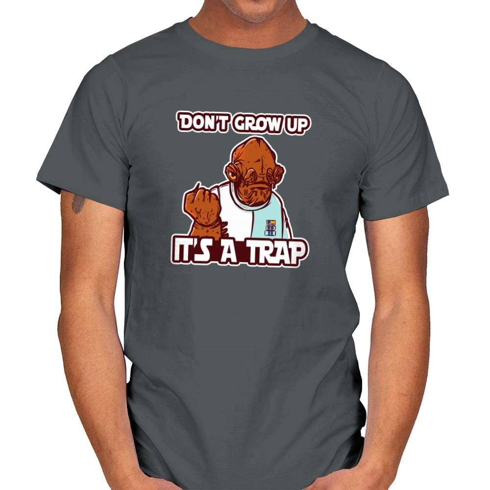Growing Up - Mens T-Shirts RIPT Apparel Small / Charcoal